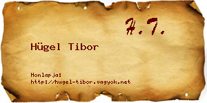 Hügel Tibor névjegykártya